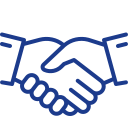 Illustration de deux mains serrées